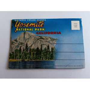 ROZKŁADANKA POCZTÓWEK USA STANY ZJEDNOCZONE YOSEMITE NATIONAL PARK CALIFORNIA