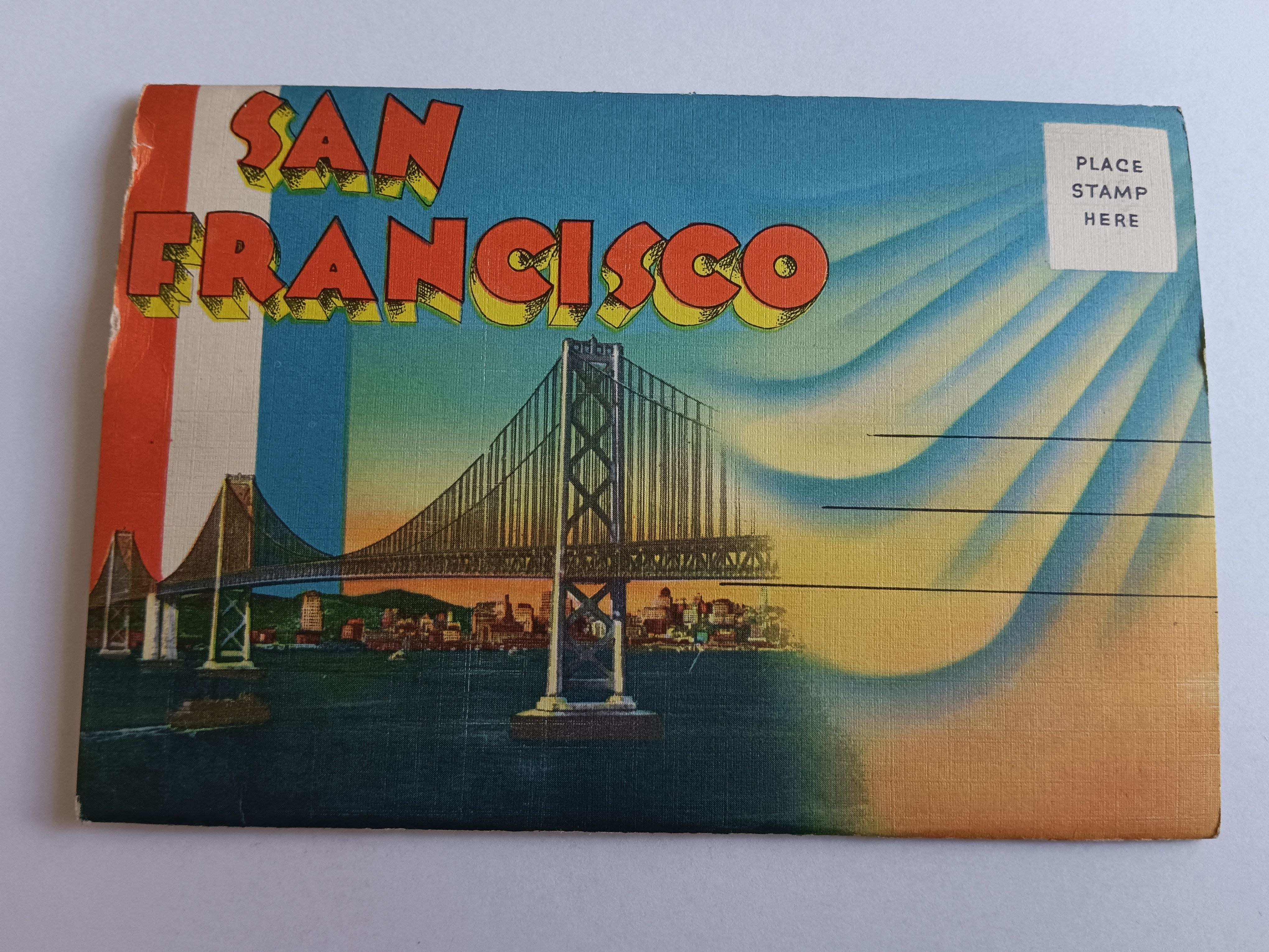 ROZKŁADANKA POCZTÓWEK USA STANY ZJEDNOCZONE SAN FRANCISCO