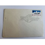 ENVELOPE STAMP DĘBLIN SCHOOL OF EAGLES, STAMP