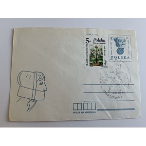 ENVELOPE STAMP TREE OF JESSE, STAMP WYSZYŃSKI