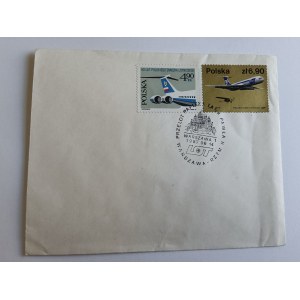 ENVELOPE STAMP AIRPLANE FLIGHT