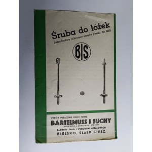 ULOTKA REKLAMA BARTELMUSS I SUCHY ŚRUBA DO ŁÓŻEK BIELSKO