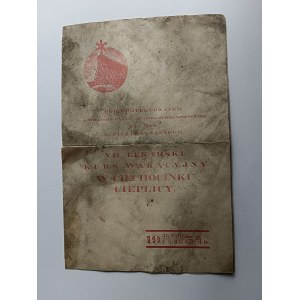 NOTICE CIECHOCINEK CIEPLICA MEDICAL HOLIDAY COURSE 1934