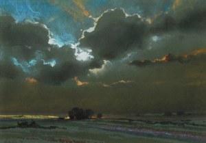 Borys MICHALIK (1969-2018), Pejzaż z chmurami, 1991