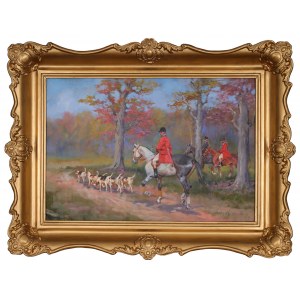 Jerzy KOSSAK (1886-1955), Une promenade de chasse (1944)