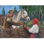 Jerzy KOSSAK (1886-1955), Lancer et fille (1936)