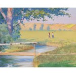 Soter JAXA-MAŁACHOWSKI (1867-1952), Au bord de la rivière (1928)