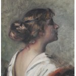 Bolesław BARBACKI (1891-1941), Rozmarzona (portret Olgi Morawskiej) (lata 30.)