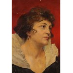 Feliks Michał WYGRZYWALSKI (1875-1944), Femme aux boucles d'oreilles en or (1923)