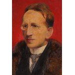 Feliks Michał WYGRZYWALSKI (1875-1944), Portrait d'un homme au col de fourrure (1924)