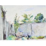 Wojciech WEISS (1875-1950), Dans le jardin de la rue Krupnicza (1925)