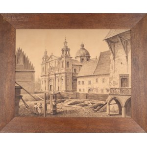 Auteur inconnu (1ère moitié du 20e siècle), L'église Sainte-Anne de Cracovie (1938)