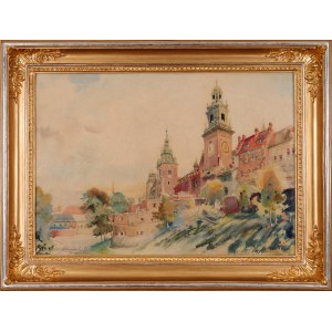 Antoni CHRZANOWSKI (1905-2000), Krakov - pohled na Wawel (1942)