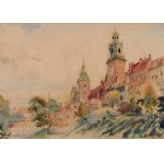 Antoni CHRZANOWSKI (1905-2000), Krakov - pohled na Wawel (1942)