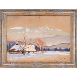Mieczysław FILIPKIEWICZ (1891-1951), Hiver à Podhale.