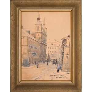 Władysław CHMIELIŃSKI (STACHOWICZ) (1911-1979), Vieille Varsovie - rue Freta.