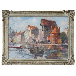Eugeniusz DZIERZENCKI (1905-1990), Gdańsk - Żuraw nad Motławą