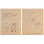 Wlastimil HOFMAN (1881-1970), Antické skici (soubor čtyř kreseb)