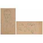 Wlastimil HOFMAN (1881-1970), Muži (soubor tří kreseb)