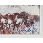 Victor ZIN (1925-2007), Manoir dans un paysage d'hiver (1982)