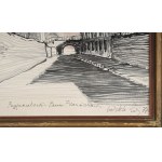 Wiktor ZIN (1925-2007), Krakov - pohled na kostel Božího těla (1977)