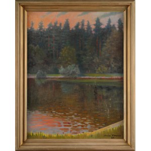 Marian (Marzyn) KONARSKI (1909-1998), Pejzaż o zachodzie słońca (1989)