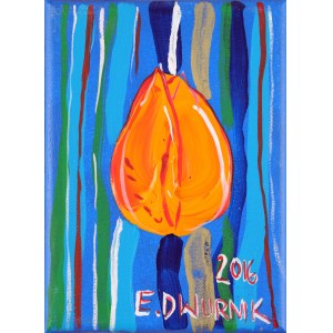 Edward DWURNIK (1943-2018), Oranžový tulipán (2016)