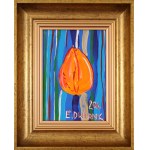Edward DWURNIK (1943-2018), Oranžový tulipán (2016)