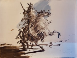 Claude Weisbuch (1927-2014) Chevalier (Rycerz)
