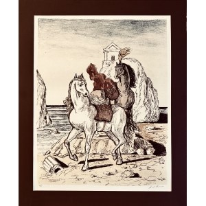 Girogio Di Chirico (1888 - 1978) I Cavalli di Achille