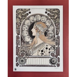 Alfons Maria Mucha (1860 - 1939) z serii: Zodiak 1896