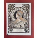 Alfons Maria Mucha (1860 - 1939) z serii: Zodiak 1896
