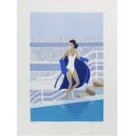 Serge LASSUS (ur.1933) Plaża w Saint Malo,1982