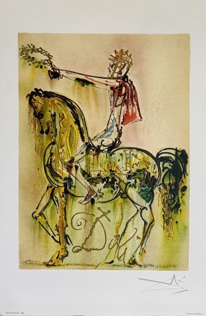 Salvador DALI (1904-1989) Chevalier Romain - Rycerz Rzymski Z cyklu: Les Chevaux de Dali (Dalinian Horses), 1983