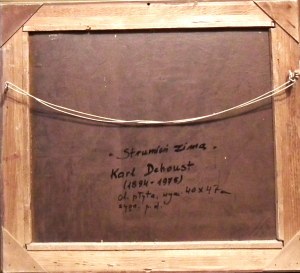 Karl Dehoust(1894-1975), Potok v zimě