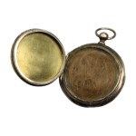 19th century sentimental medallion - silver mourning locket, circa 1900.