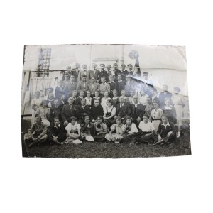 Group photograph of young people at the church 1930s.