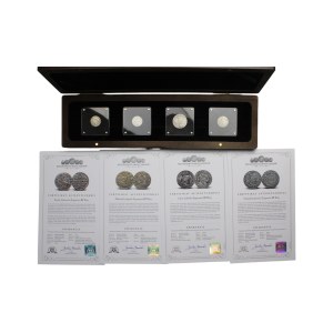 Set III Vasa - Set of 4 silver coins of the king of Poland.