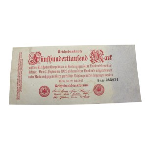 Germany - 500,000 Mark 1923 (Reichsbanknote).