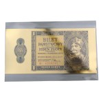 Die schönsten polnischen Geldscheine aus reinem Gold - 1 Zloty 1938. - Schatzkammer