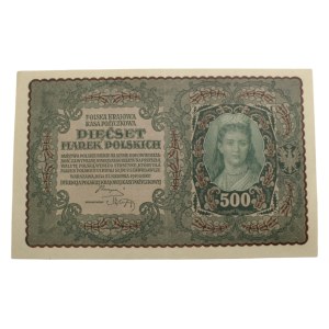 BANKNOTE 500 FÜNFHUNDERT POLNISCHE MARK 1919