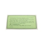 Deposit revaluation voucher, 1983. 100 zloty