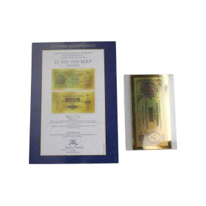 The Most Beautiful Polish Banknotes in Pure Gold - National Treasure - 10000000 Polish Brands