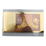 The most beautiful Polish banknotes in pure gold - national treasury - 100 Joseph Poniatowski