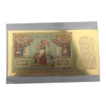 The most beautiful Polish banknotes in pure gold - national treasury - 20 zloty Emilia Plater