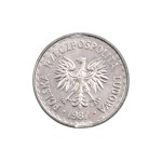 1 zł 1987 KB - końcówka blachy - błąd menniczy
