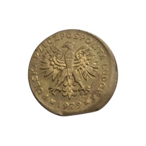 2 zloty 1979 PS - Offset keel - mint error