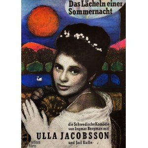 proj. Fischer NOSBISCH, Das Lacheln einer Sommernacht (Uśmiech letniej nocy), niemiecki plakat filmowy, 1965
