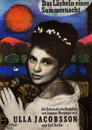 proj. Fischer NOSBISCH, Das Lacheln einer Sommernacht (The Smile of a Summer Night), German film poster, 1965