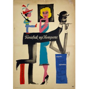 proj. Roman CIEŚLEWICZ (1930-1996), Pamiętnik mjr. Thompsona, 1957
